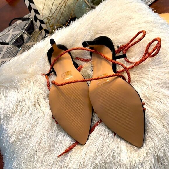 Rope Style Wrap Ankle Heels SZ US 8 - Picture 9 of 10